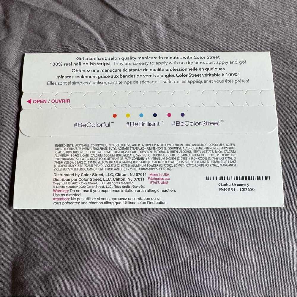 *Retired* Color Street: Gaelic Greenery | Emerald Glitter St. Patrick’s Day - Picture 4 of 16